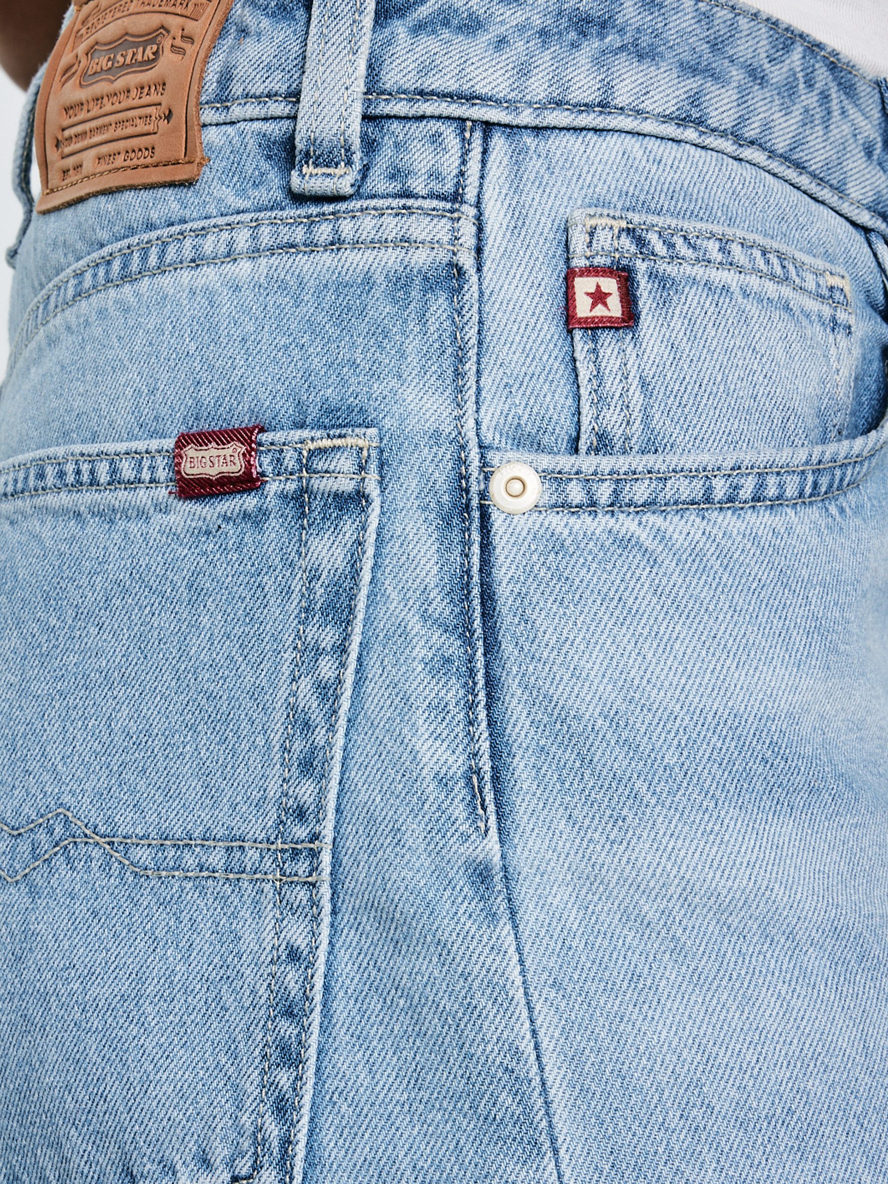 BIG STAR Weite Jeans ATREA hohe Leibhöhe