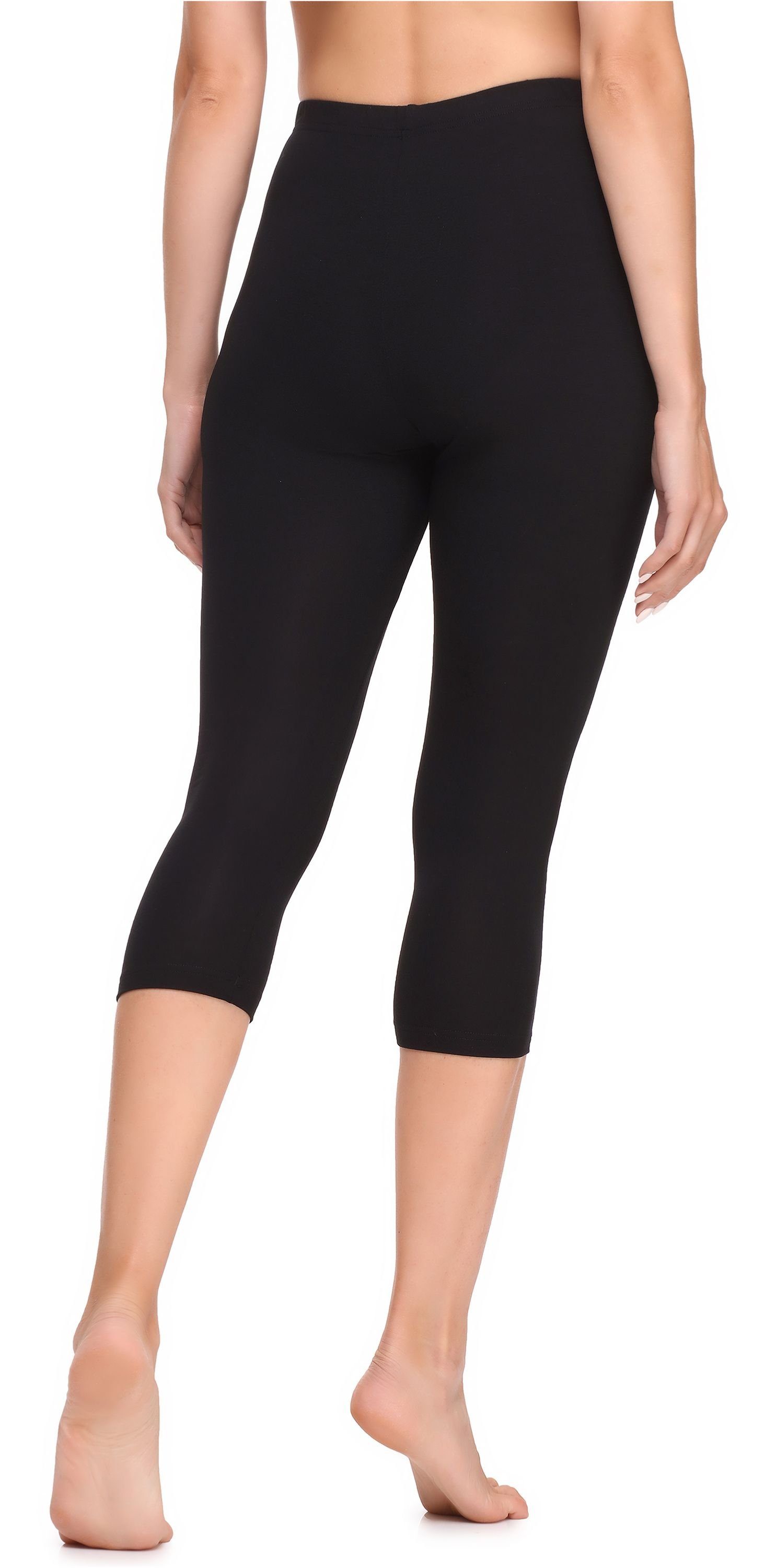 Ladeheid Leggings Damen Leggings 3/4 aus Viskose LA40-202 (1-tlg) elastisch günstig online kaufen