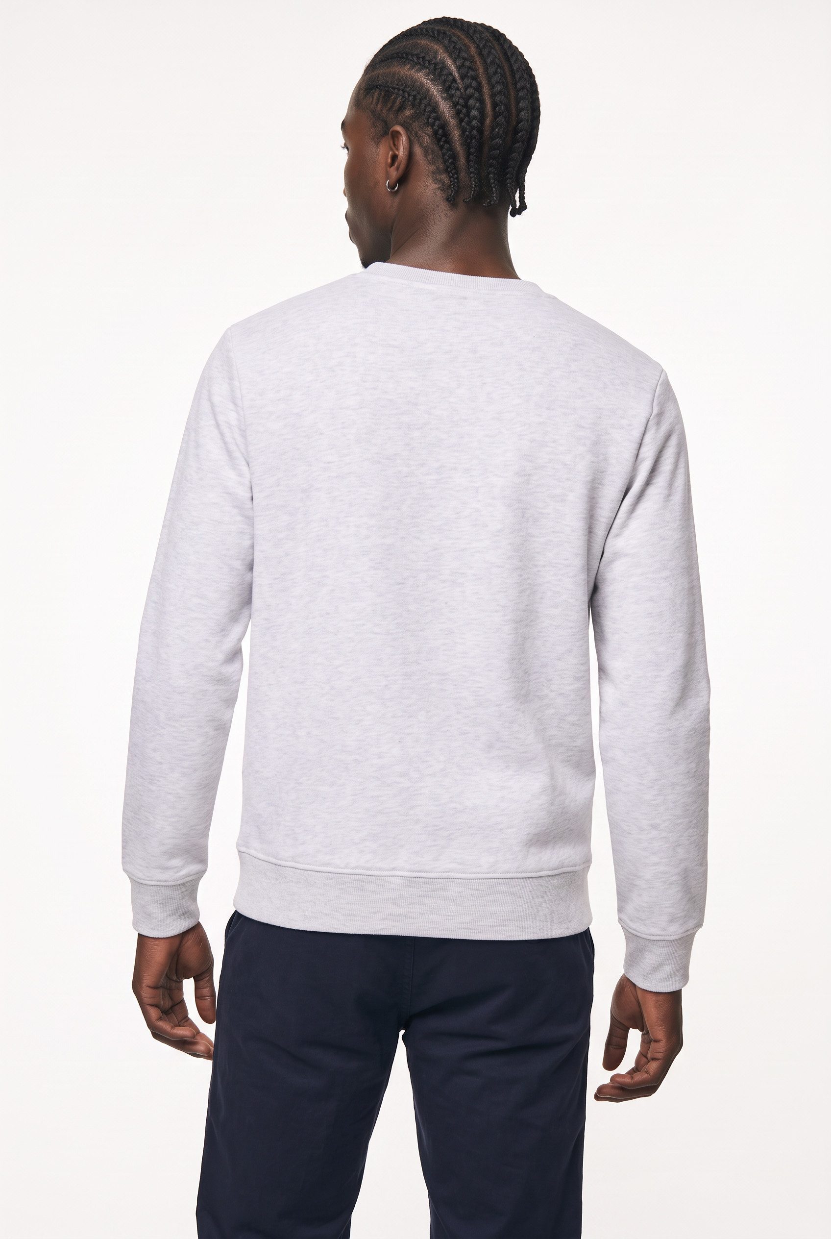 Jack & Jones Sweatshirt JJAERO SWEAT CREW NECK Materialmix, regular fit – Bild 4 von 5