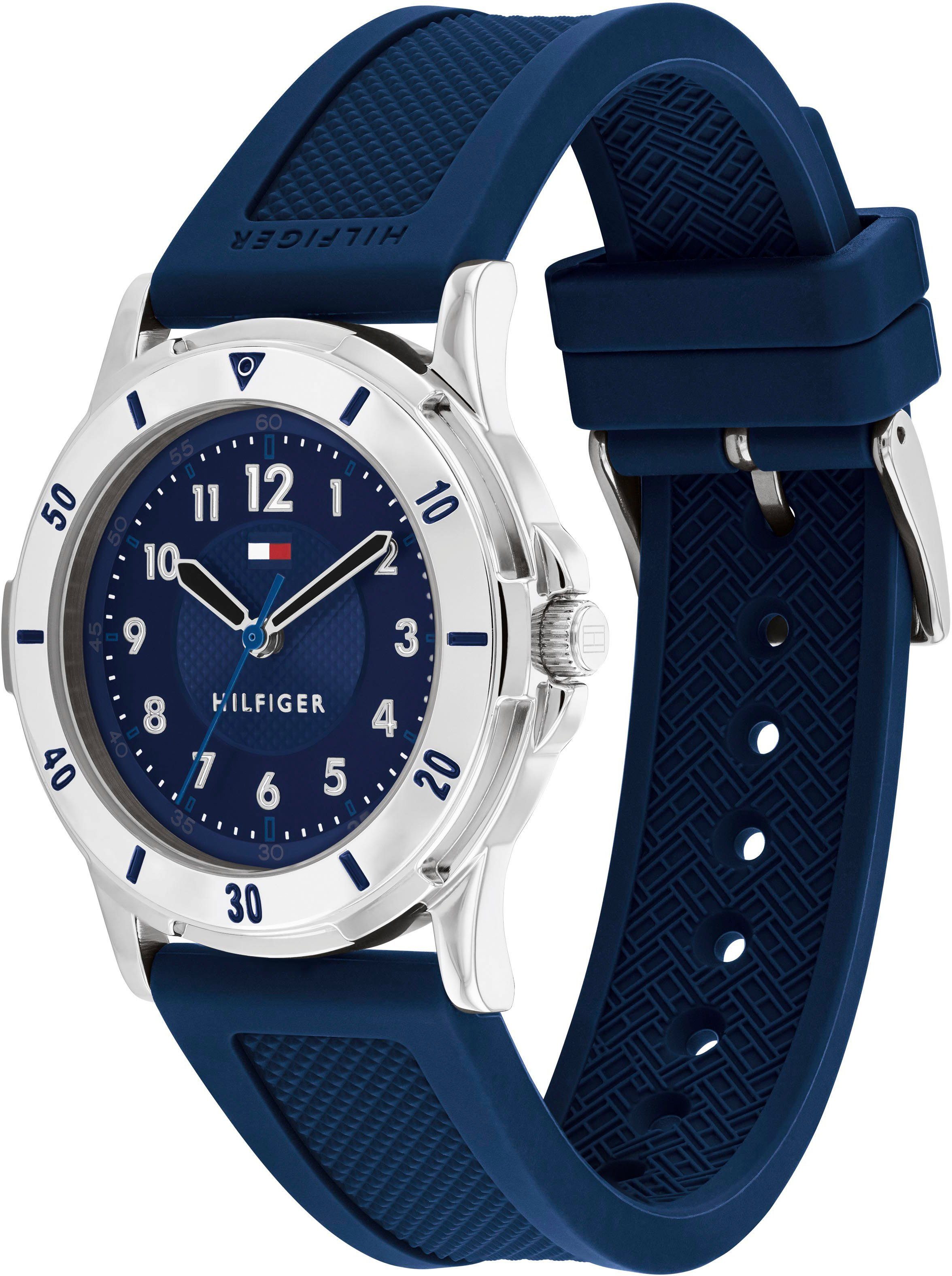 Tommy Hilfiger Quarzuhr KIDS 1720040, Armbanduhr, Kinderuhr, analog, Silikonarmband, Geschenkidee
