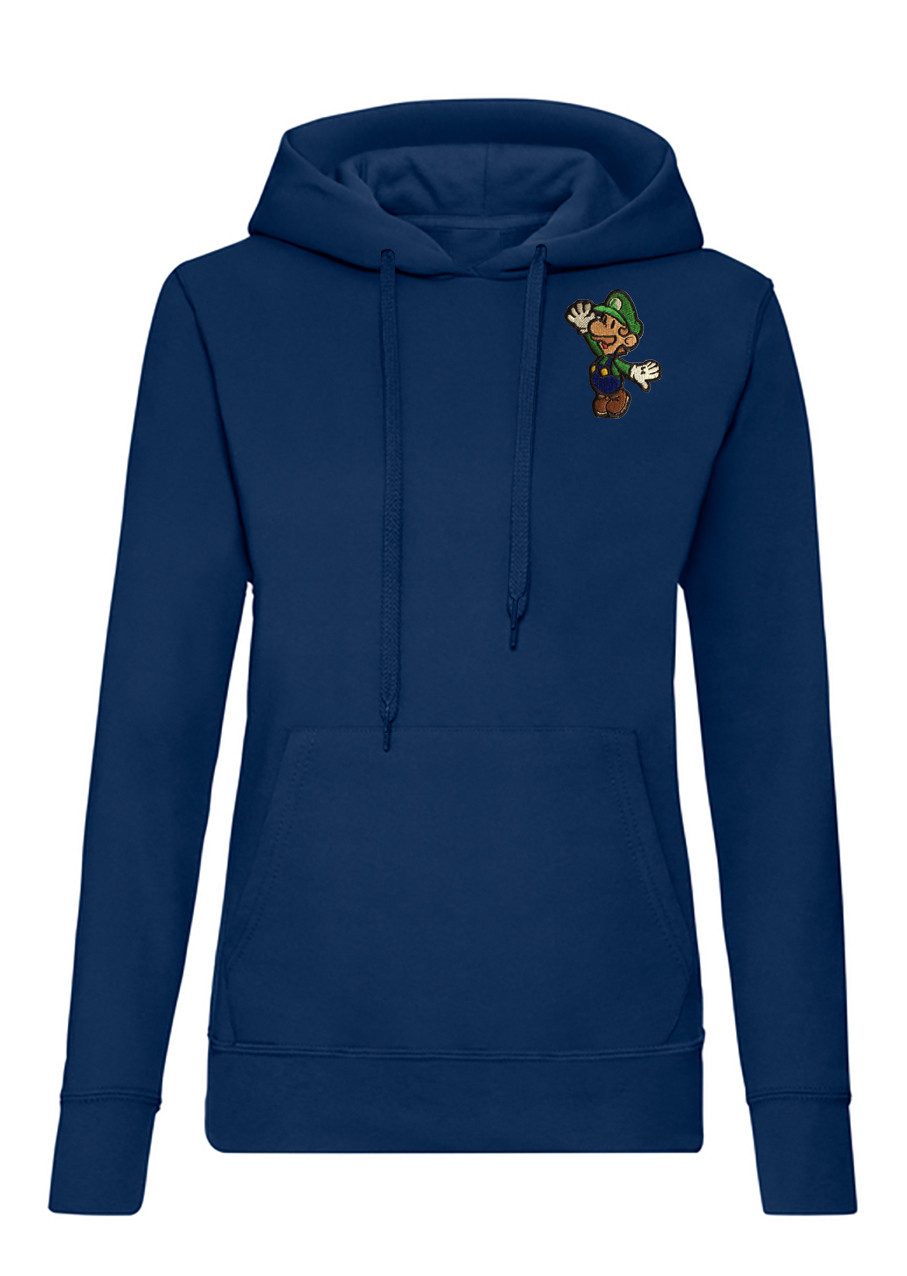 Blondie & Brownie Hoodie Luigi Patch Retro Super Mario Wario Yoshi Peach Damen Hoodie Klassisches Damen-Kapuzenshirt Retro-Klempner