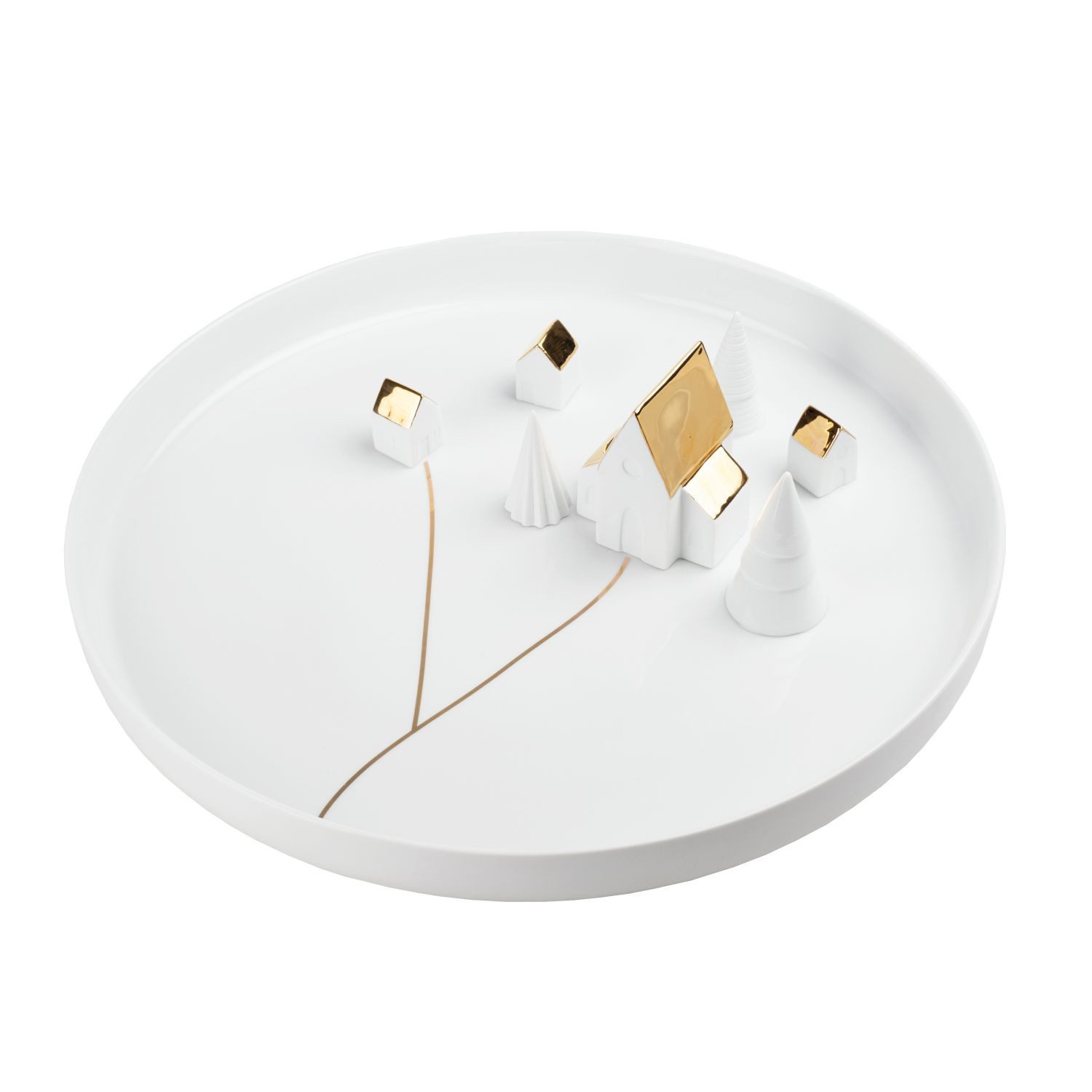 Räder Design Schale Porzellangeschichten Dörfchen, Porzellan