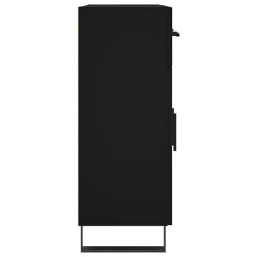 furnicato Sideboard Schwarz 69,5x34x90 cm Holzwerkstoff