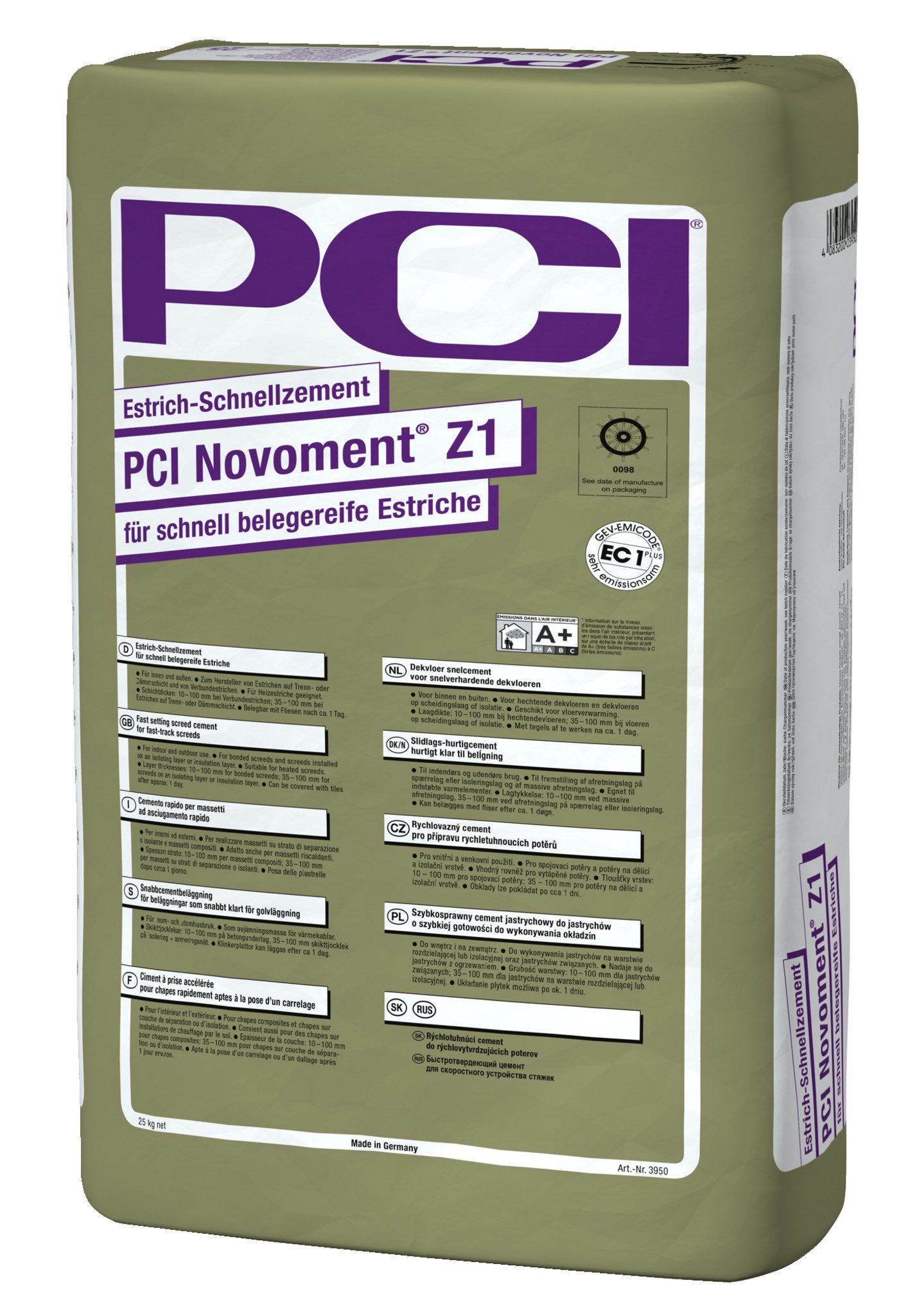 PCI Estrich PCI Novoment® Z1 grau 25 kg 26