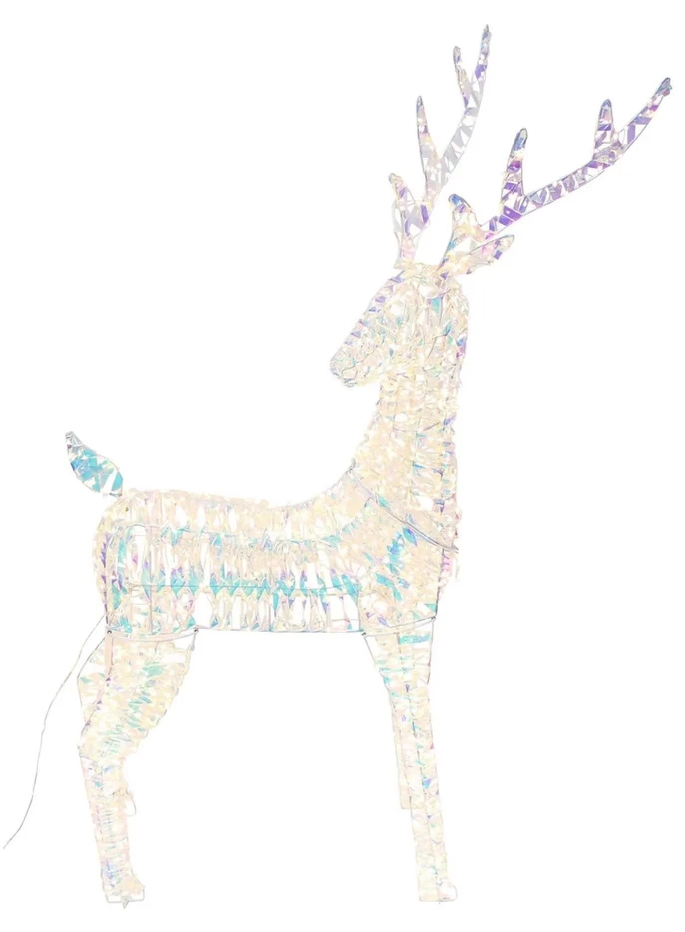 Dekoleidenschaft LED-Dekofigur Rentier "Rainbow" 1,36 m hoch, 960 warmweiße günstig online kaufen