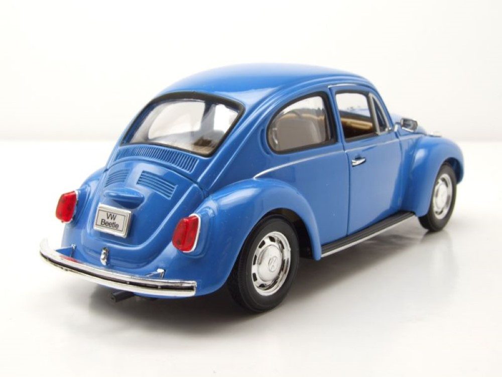 Welly Modellauto VW Käfer 1969 blau, Maßstab 1:24