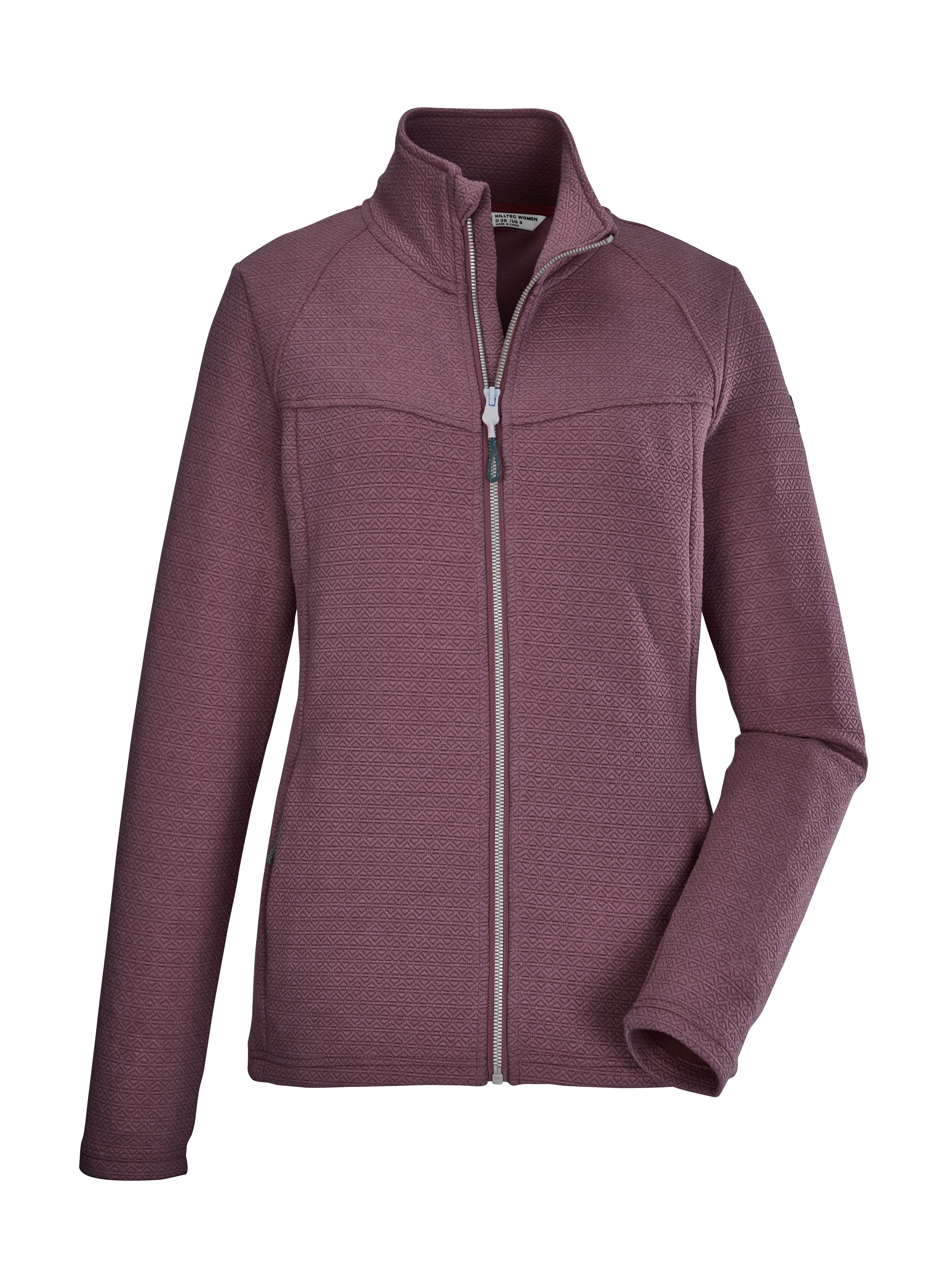 Killtec Strickjacke KOS 102 WMN FLX JCKT Damen Powerstretchjacke, Stehkragen, Kinnschutz, Zipper-Taschen