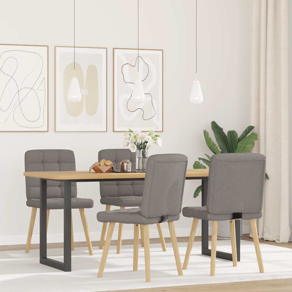 vidaXL Esszimmerstuhl Esszimmerstühle 4 Stk. Taupe günstig online kaufen