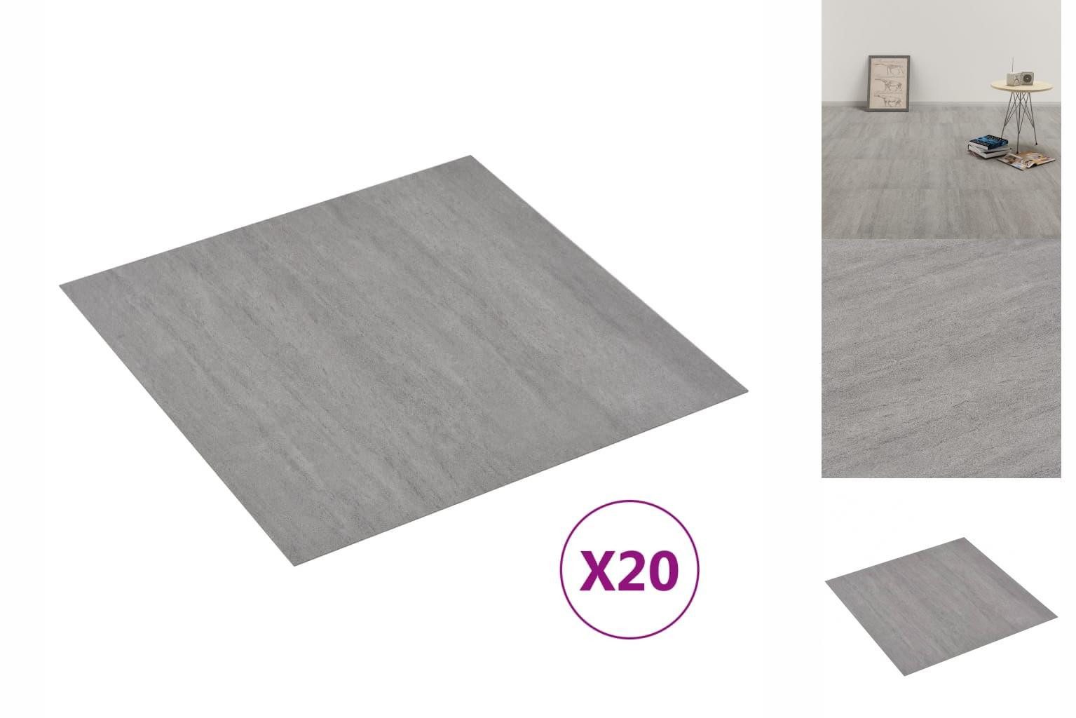 vidaXL Laminat PVC Laminatböden Selbstklebend Dielen Bodenbelag Boden Fliesen 20 Stk