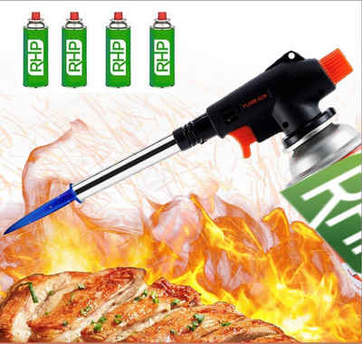 RHP Flambierbrenner RHP Präzisions-Brenneraufsatz mit Gasflaschen: Perfekte Lösung für, (5-tlg)