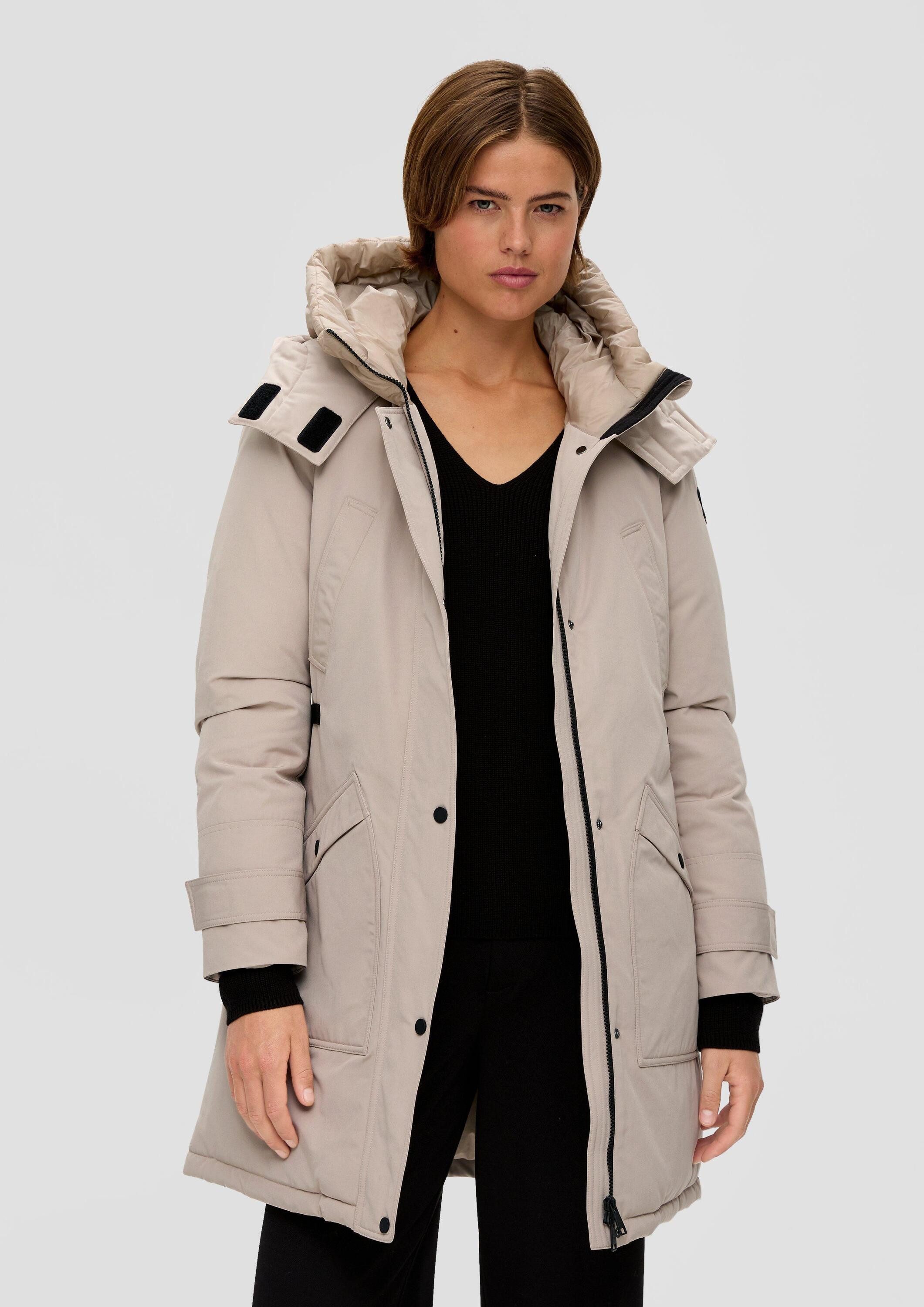 s.Oliver Wintermantel Outdoor-Mantel Parka mit doppelter Kapuze
