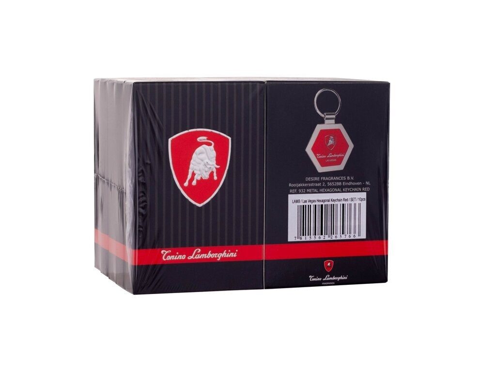 LAMBORGHINI Schlüsselanhänger Set Lamborghini Las Vegas Schlüsselanhänger-Set Grau