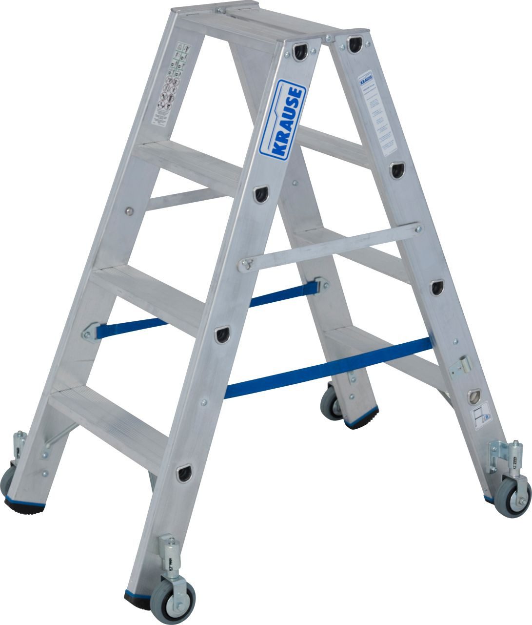 KRAUSE Double Ladder Krause Aluminium Double Ladder STABILO Mobile 2.50