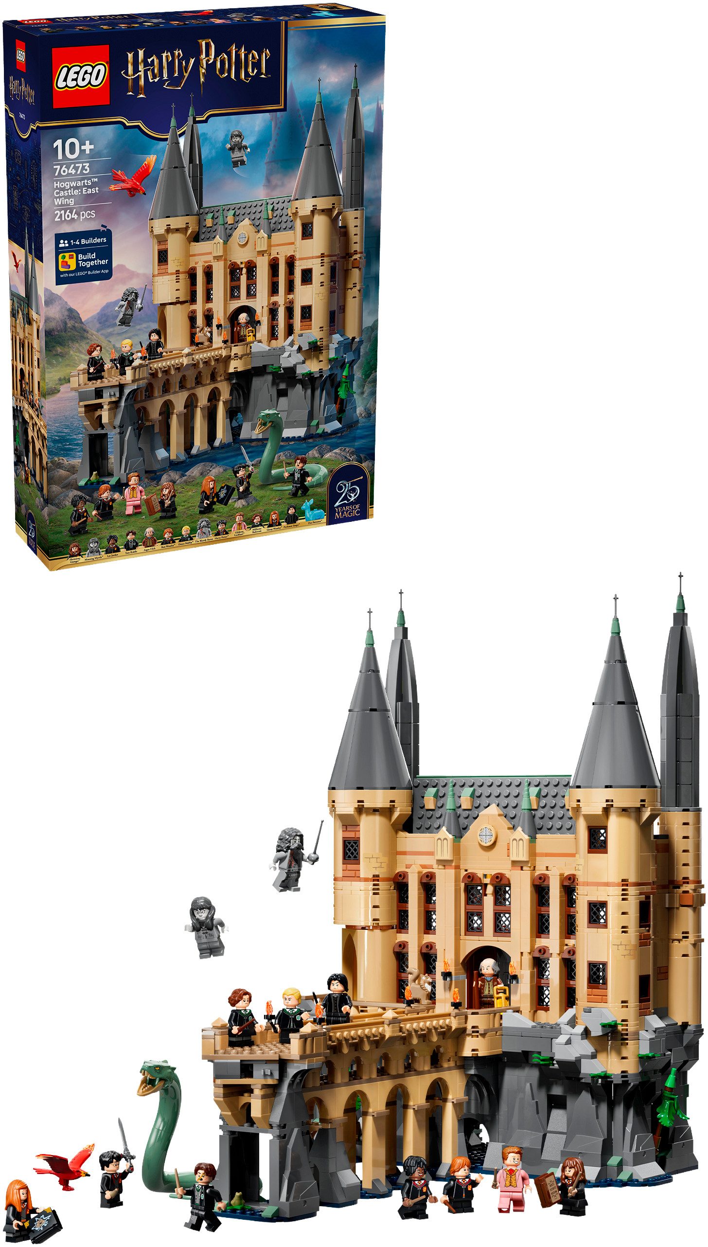 LEGO® Schloss Hogwarts: Ostflügel (76473), LEGO Harry Potter™ Konstruktionsspielsteine, (2164 St), Made in Europe