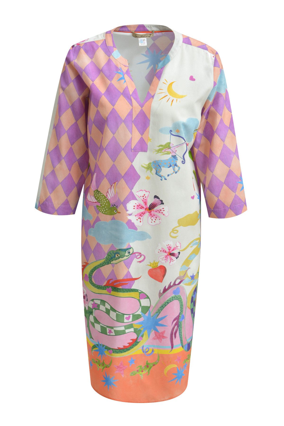 Midikleid STRAIGHT V-NECK DRESS