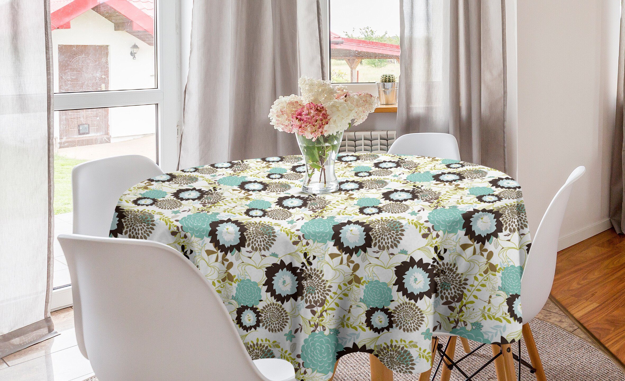 Aufwändige Esszimmer Jahrgang Abdeckung Abakuhaus Tischdecke für Blumen Kreis Küche Abstrakt Dekoration, Tischdecke