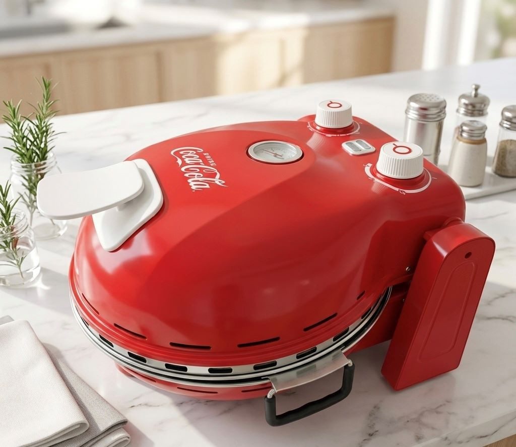 SALCO Pizzaofen SPM-900CC, 1400 W, erreicht Temperaturen bis zu 380 °C