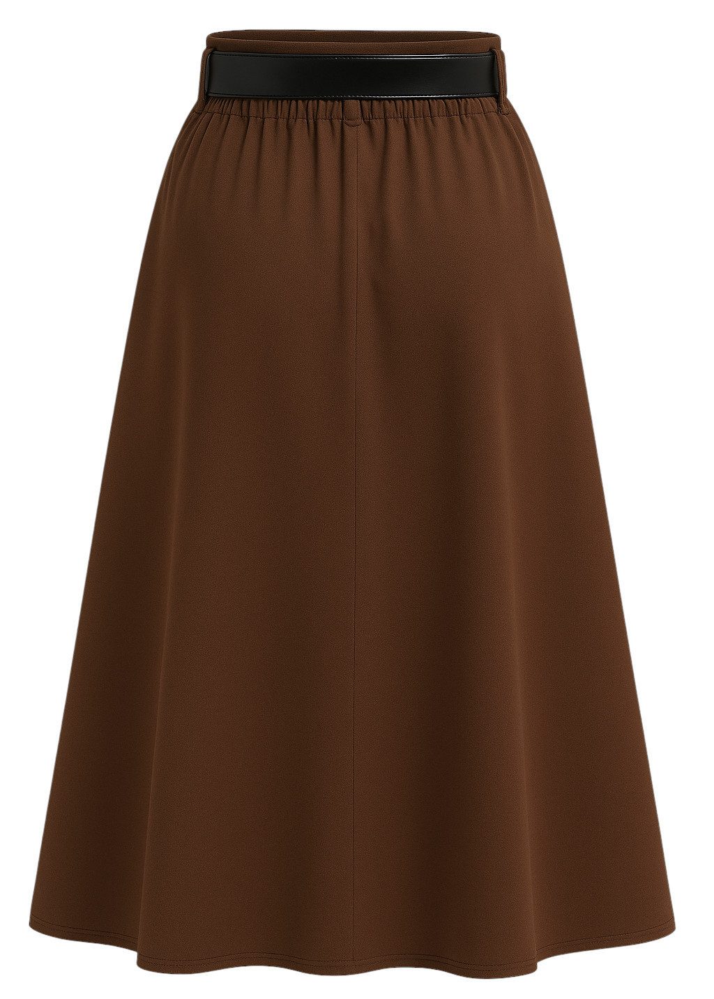 Mississhop A-Linien-Rock A-Linien-Rock Eleganter Faltenrock mit Gürtel – mittellang Gr. 38-40