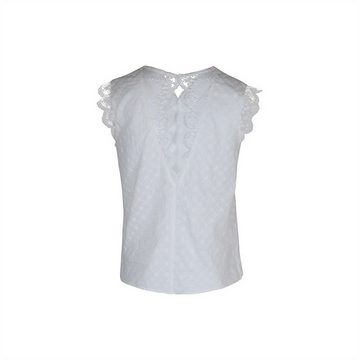 AFAZ New Trading UG Blusentop Weißes Damen-Spitzen-Patchwork-Top, perfekt für den Sommer Fresh Breeze: Leichtes Damen-T-Shirt.