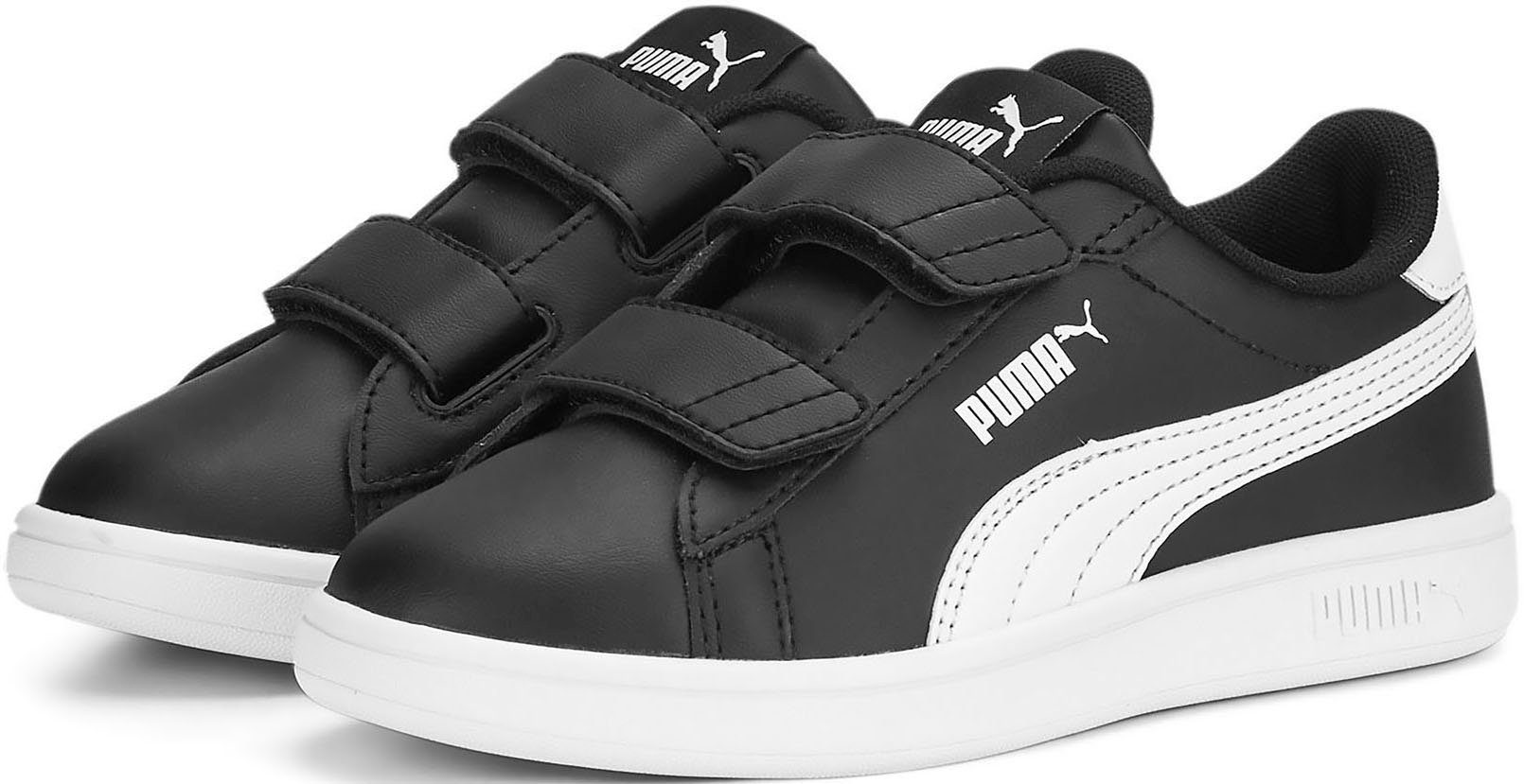 Angebot darbringen PUMA SMASH L PS mit White Sneaker Klettverschluss Black-PUMA PUMA V 3.0