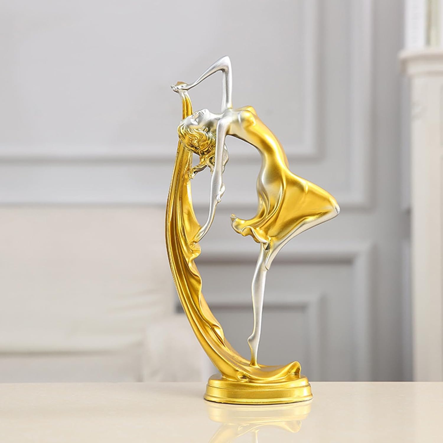 LIANNA Dekofigur Dekofigur Tänzerin, Elegante Deko für Wohnzimmer und Geschenke (Set, 1 St., Elegante Tänzerin Dekofigur, Wohnzimmer Deko & Geschenk)