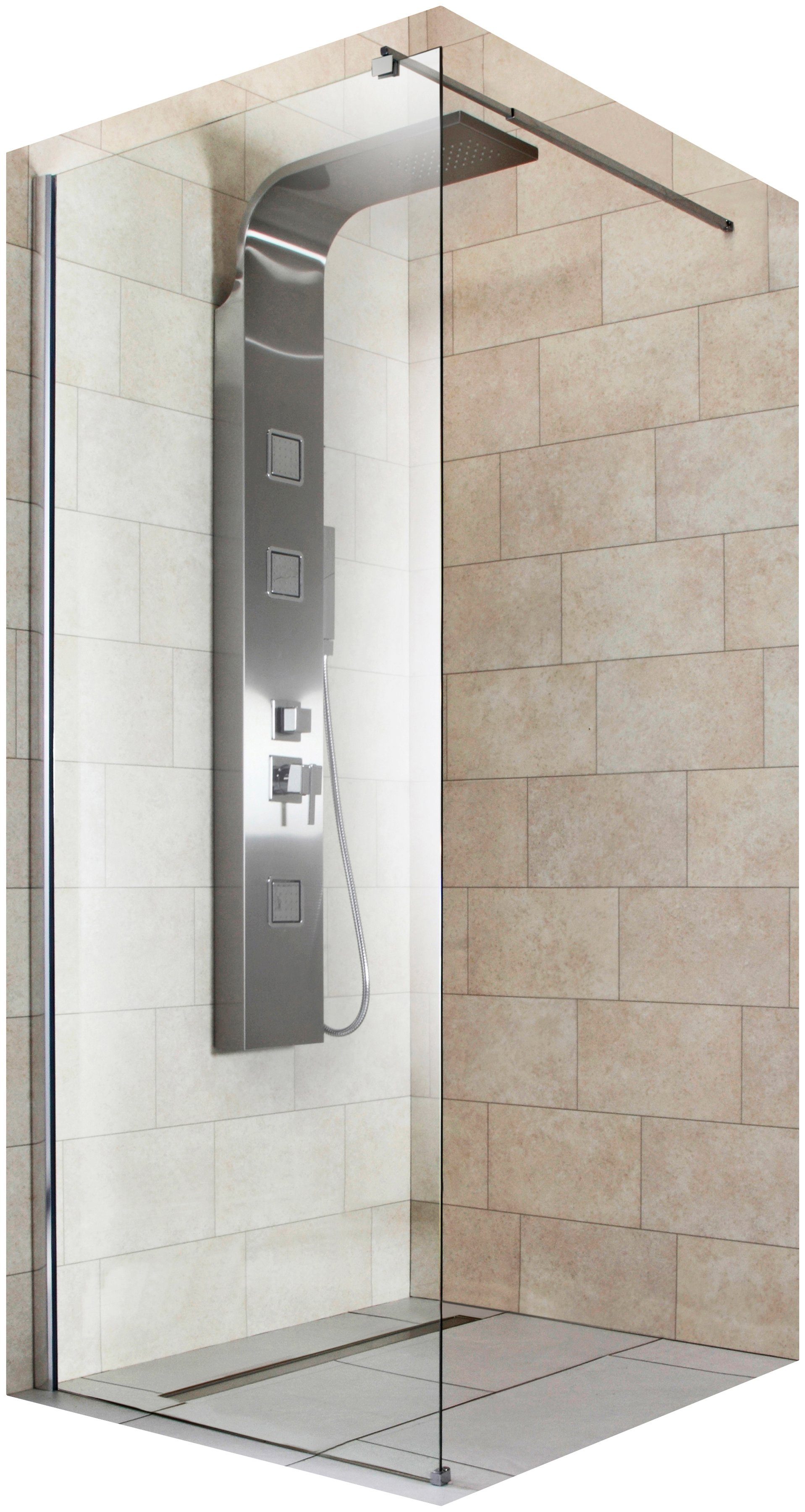 welltime Walk-in-Dusche Tropea light, Einscheibensicherheitsglas, Inklusive günstig online kaufen