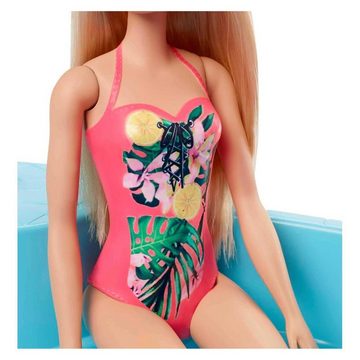 Mattel® Anziehpuppe Mattel GHL91 - Barbie - Pool & Puppe (blond)