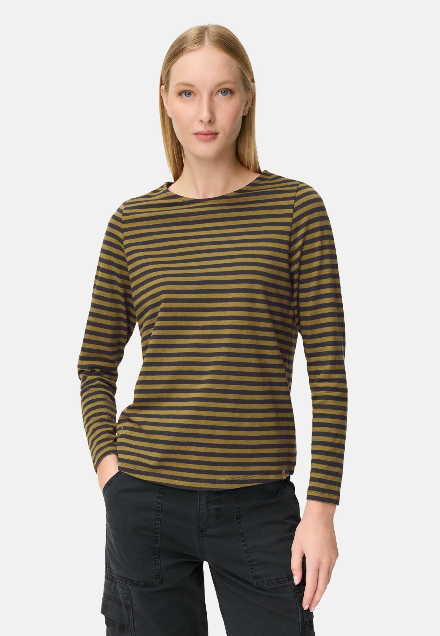 Langarmshirt aus reiner Baumwolle Langarm