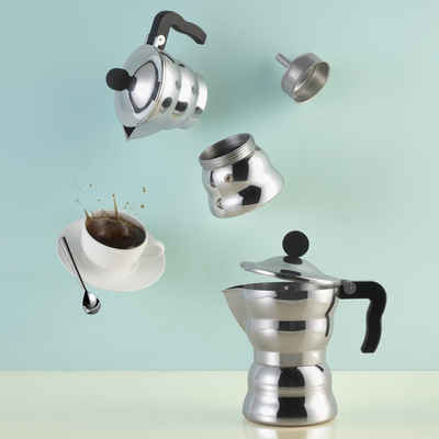 Alessi Espressokocher Espressokocher MOKA Classic 6, 0.3l Kaffeekanne, Nicht für Induktion geeignet