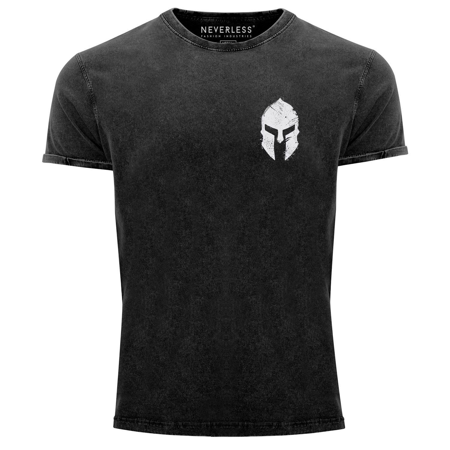 Neverless Print-Shirt Herren Vintage Shirt Logo günstig online kaufen