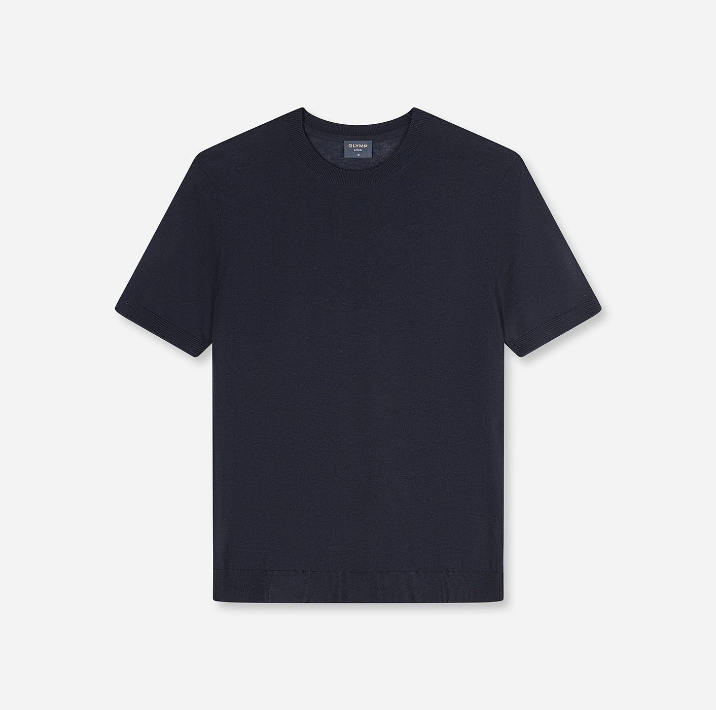 OLYMP T-Shirt Rundhals, Strick, normale Passform