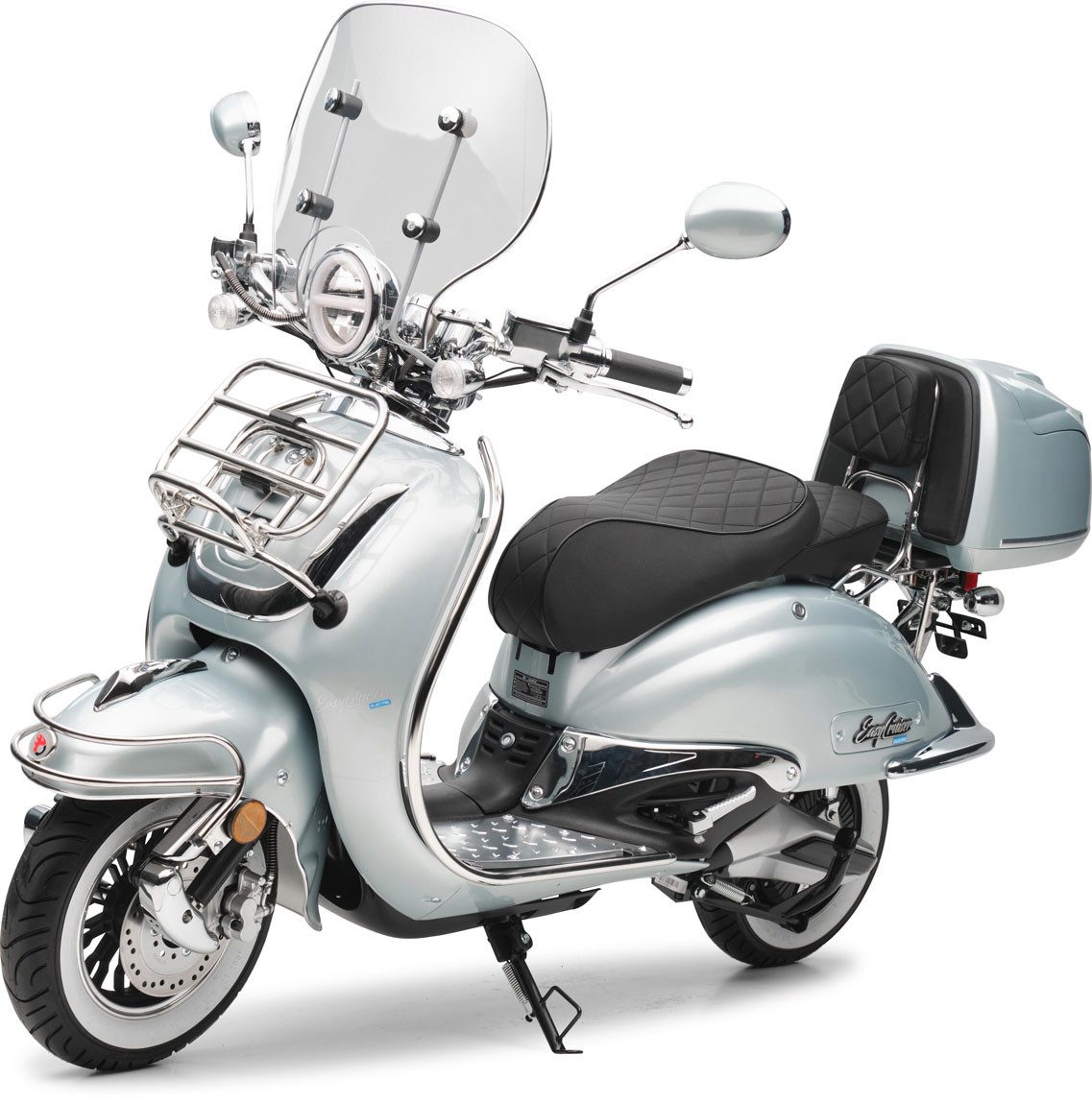 Burnout E-Motorroller EasyCruiser Elektro, 2000 W, 45 km/h, E-Roller Leistungsstarker Bosch Elektromotor