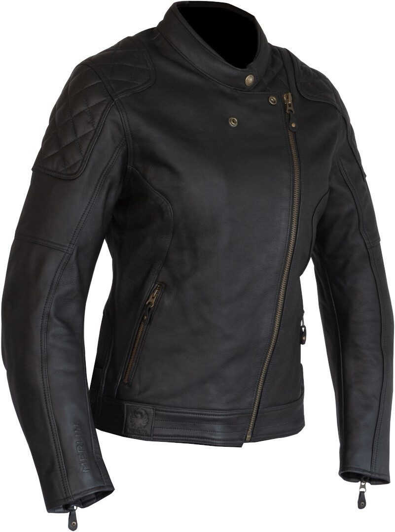 Merlin Motorradjacke Bristol D3O Cafe Damen Motorrad Leder Jacke