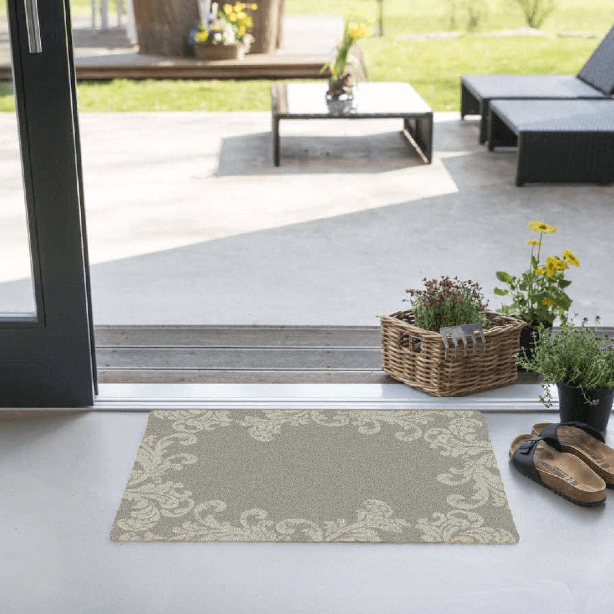 akzente Fußmatte Feel Rococo Ornaments, Rechteckig, Höhe: 6 mm, 50x70 cm, P günstig online kaufen