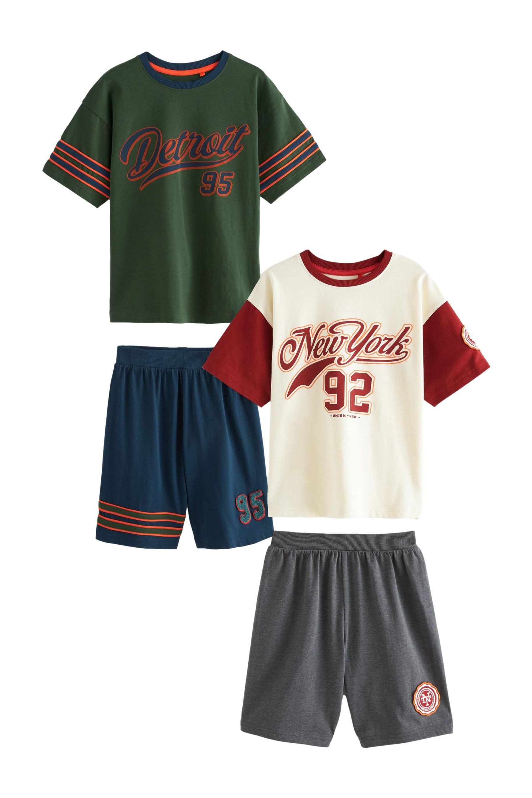 Pyjama Kurze Pyjamas, 2er-Pack
