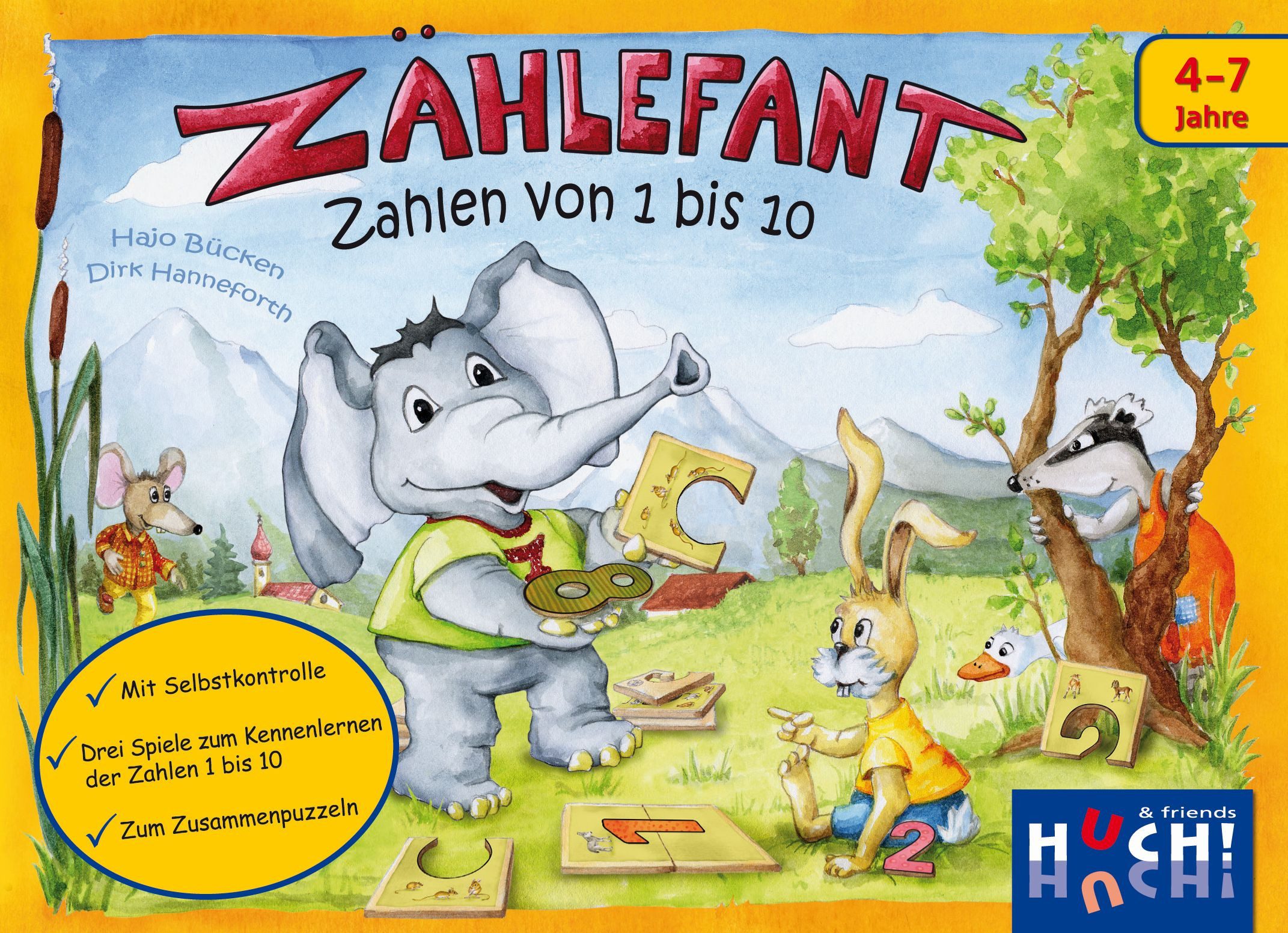 Spiel Huch Verlag - Zählefant - Zahlen von 1 bis 10