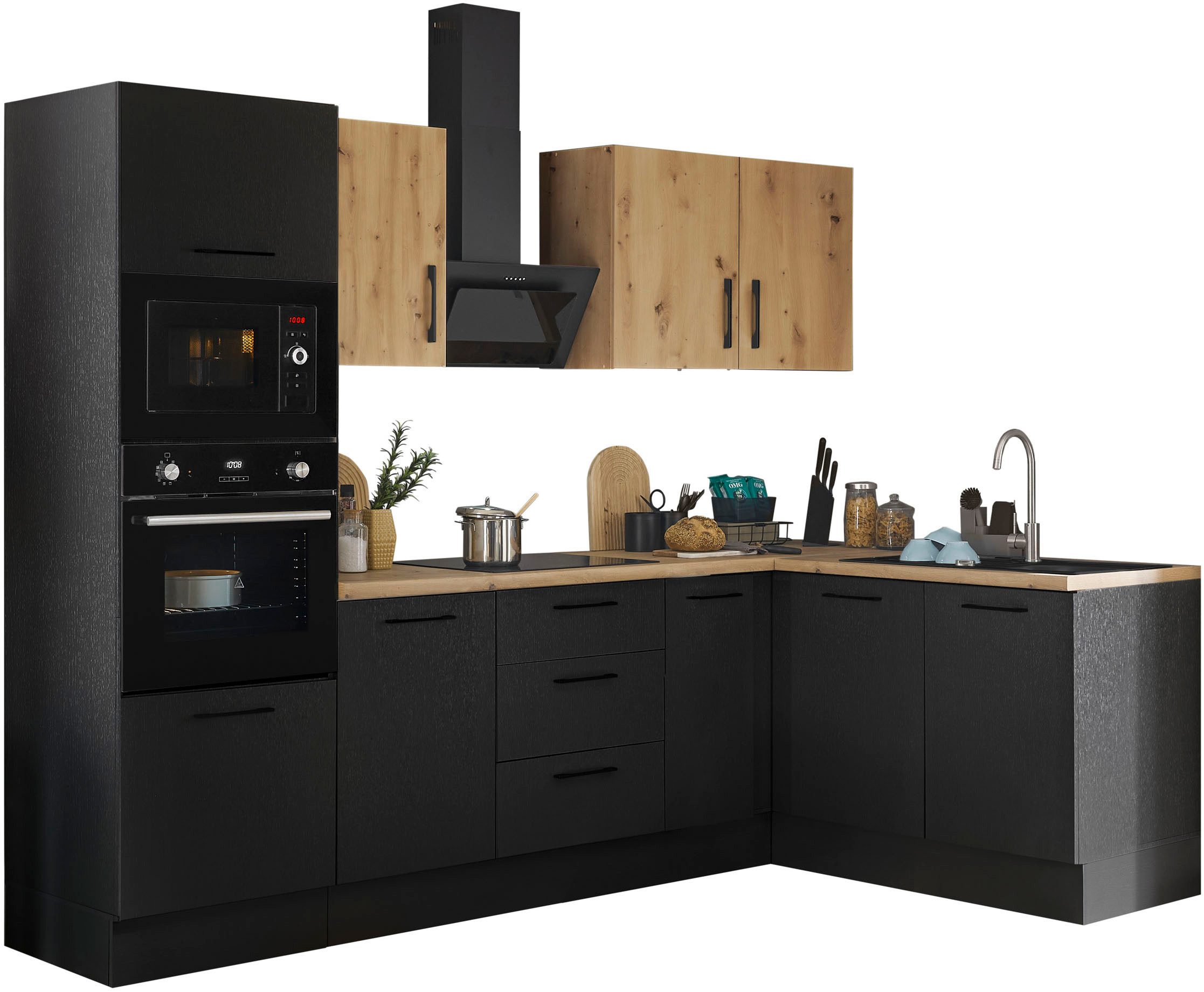 BASIC by Balculina Winkelküche "Turin" Stellbreite 270x175 cm, wahlweise mi günstig online kaufen