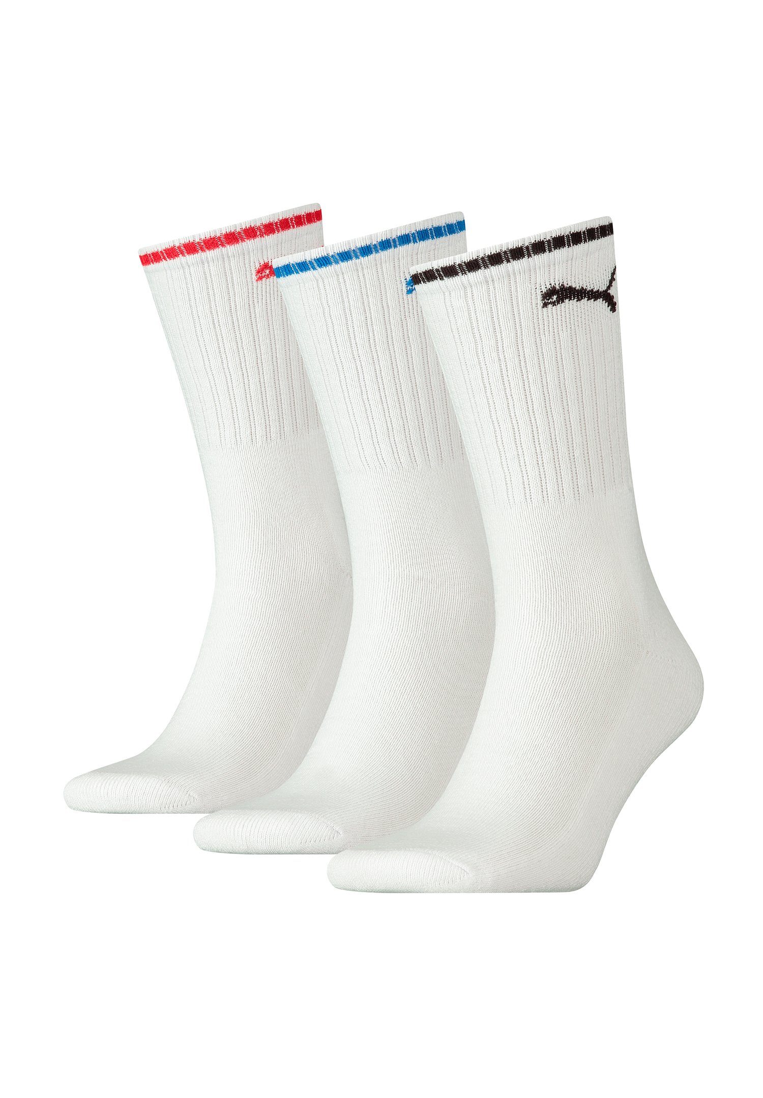 PUMA Socken CREW SOCK STRIPE 3 Paar (Packung, 3-Paar, 3er-Pack) günstig online kaufen