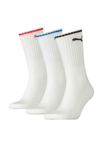 PUMA Socken CREW SOCK STRIPE 3 Paar (Packung, 3-Paar, 3er-Pack)