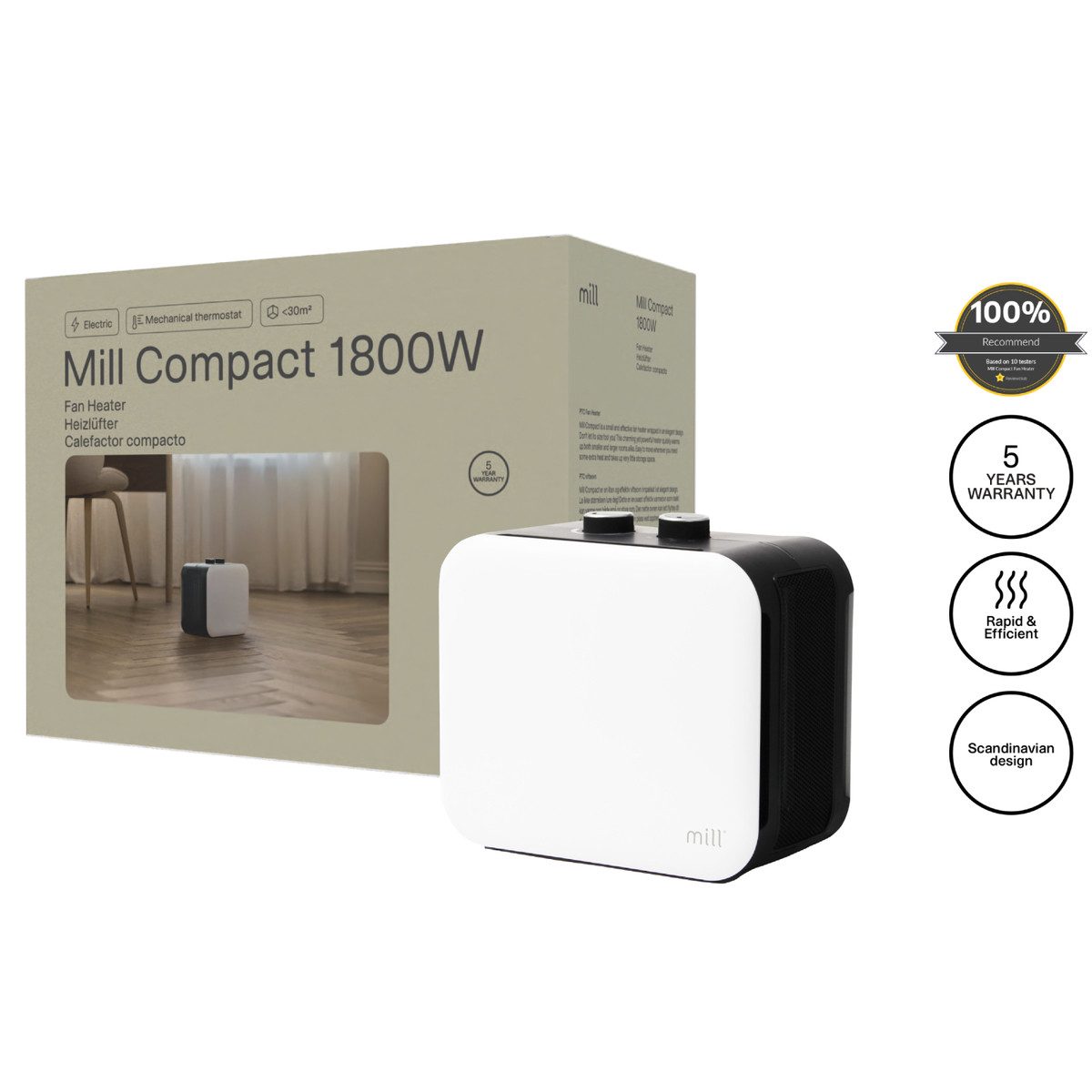 MILL Konvektor Compact fan heater, 1800 günstig online kaufen