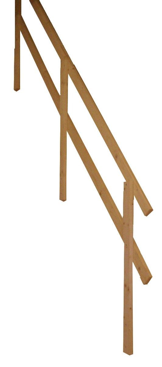 Starwood Treppengeländer Treppengeländer Modell Rhodos 1/4 Gewendelt Buche-Holzgeländer-Links
