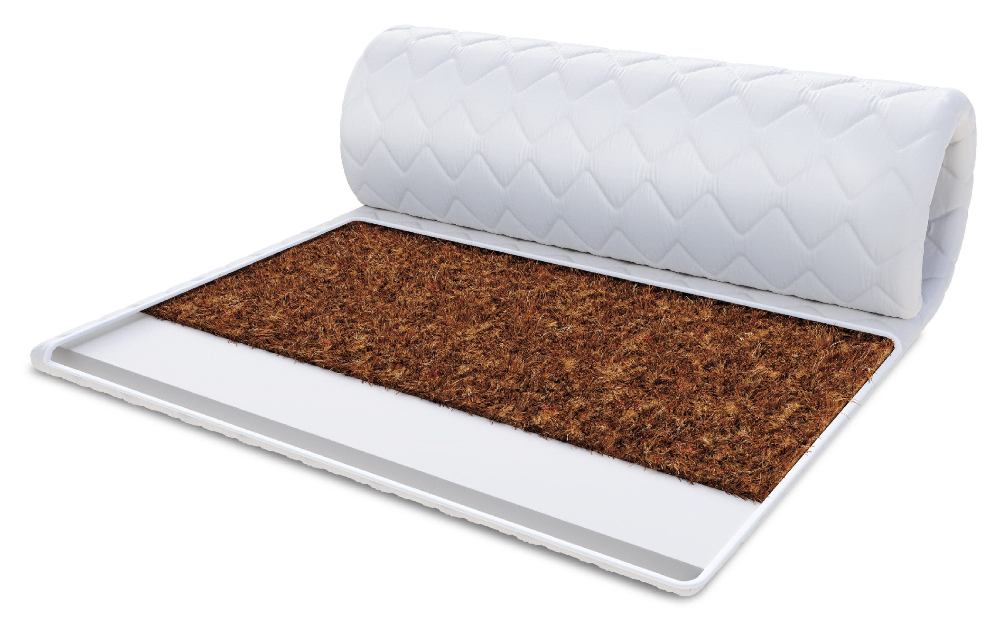 FDM, Topper KOKOS-KALTSCHAUM 90x200, 140x200, 180x200 cm & weitere Größen, 4 cm hoch, (orthopädischer, Matratzentopper)