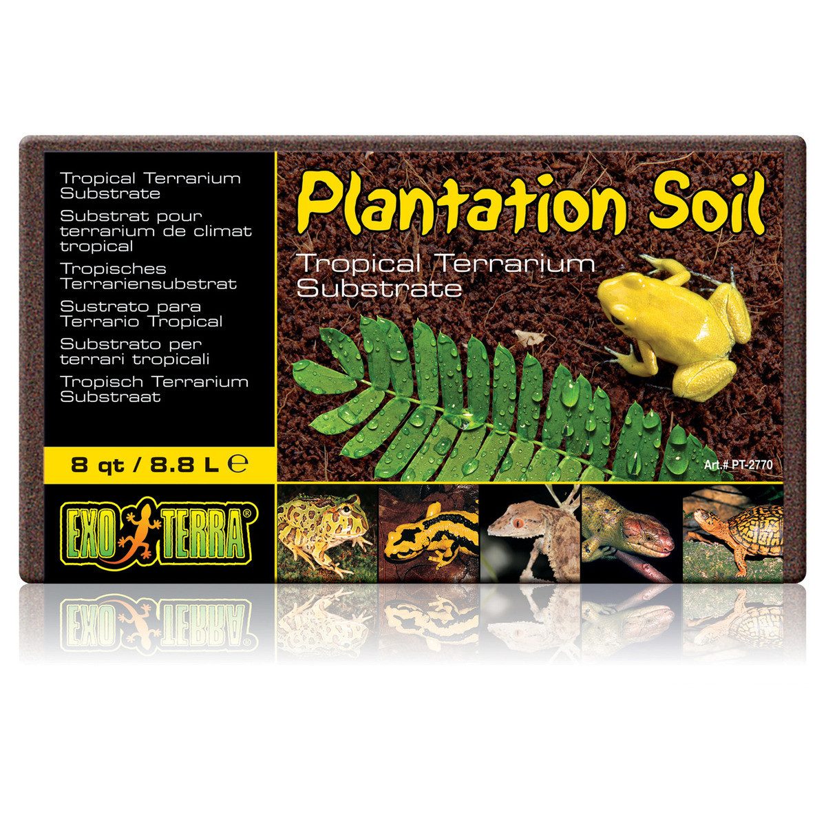 Exo Terra Terrarien-Substrat Plantation Soil - tropisches Terrarium-Substrat (Kokosfaser Briketts) Inhalt: 8,8 l