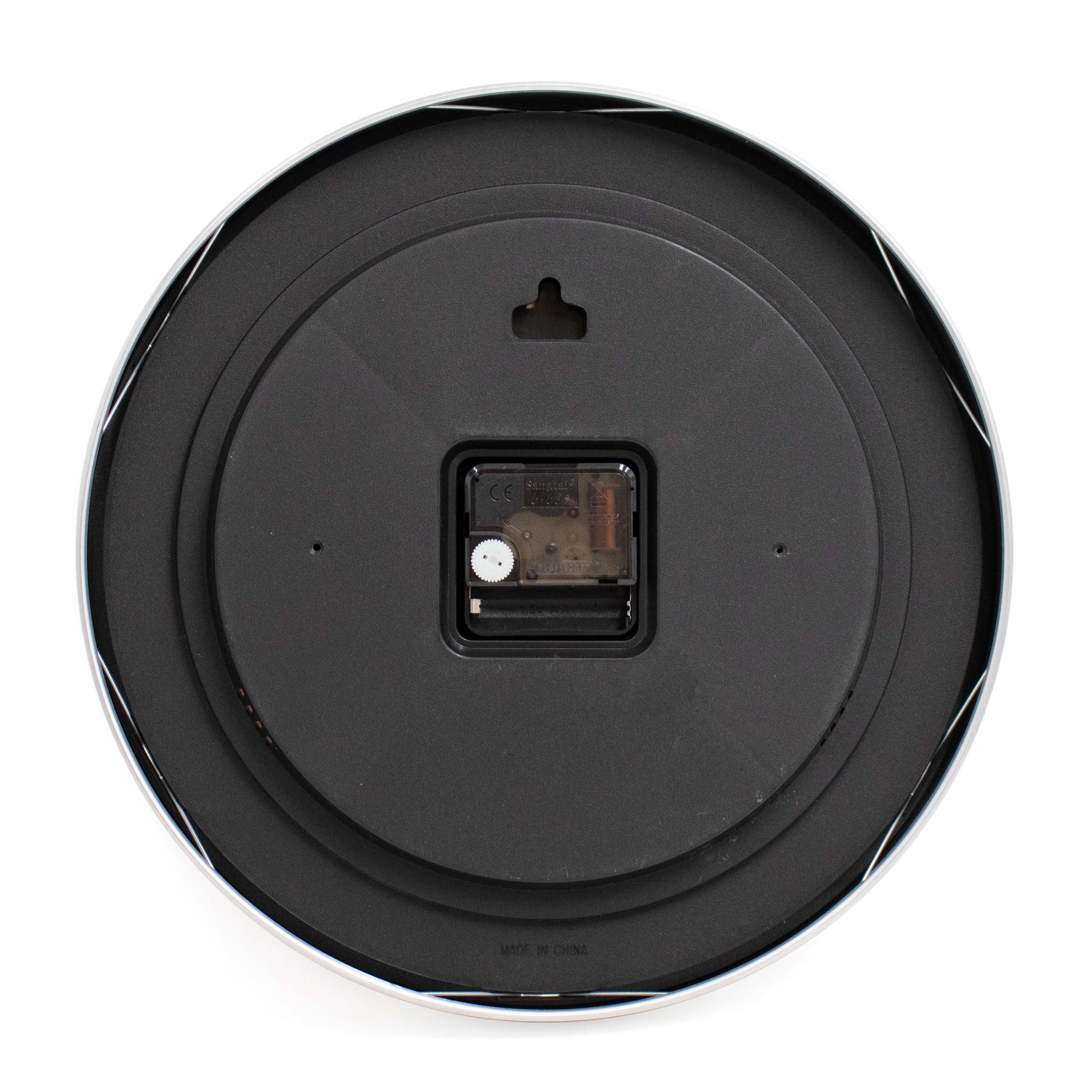 K&L Wall Art Wanduhr Metalluhr modern Aluminium Wanduhren ohne Ticken (Quarz Uhrwerk ohne Tickgeräusche)