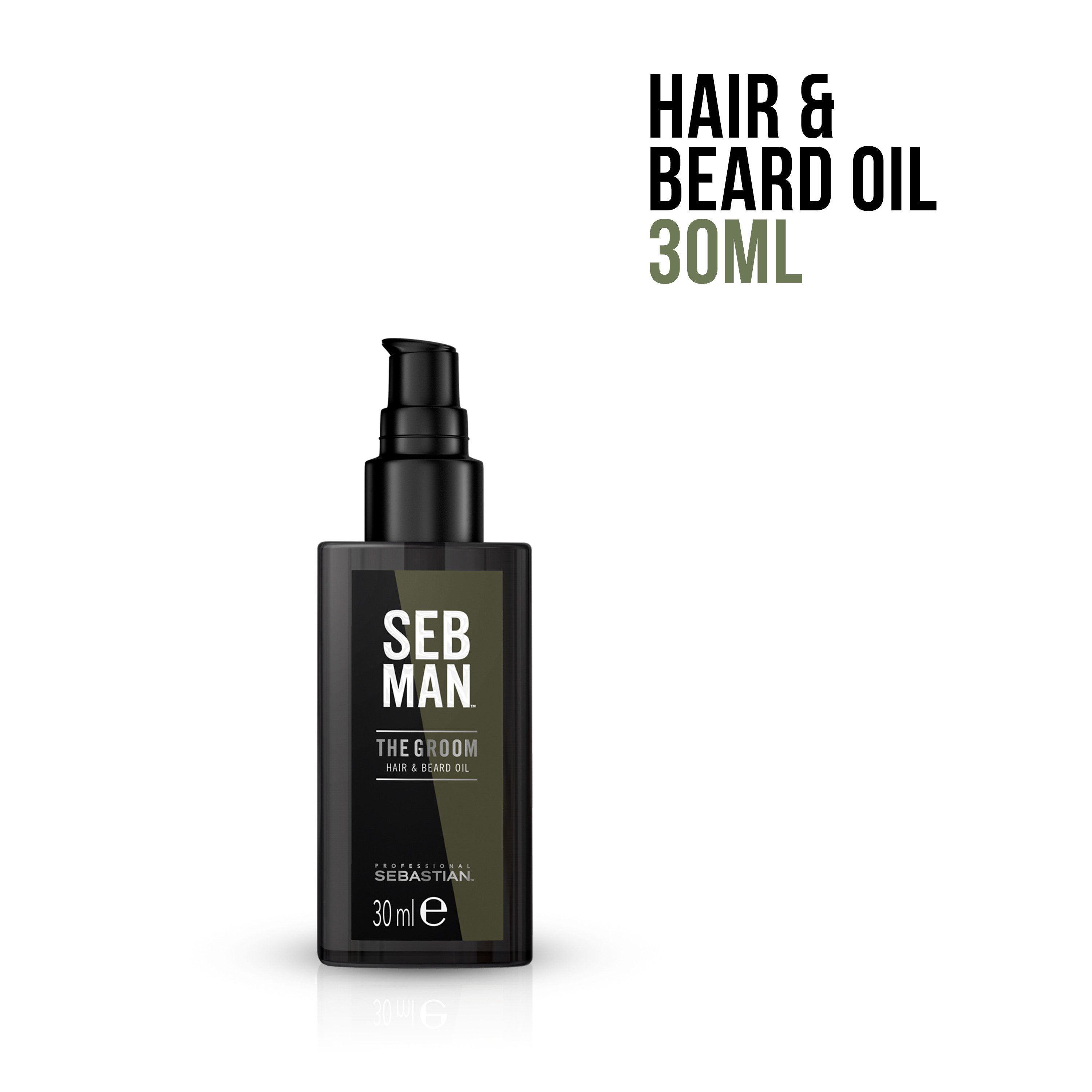 Seb Man Haaröl SEB MAN THE GROOM HAIR & BEARD OIL, für Haar und Bart, Frizz-Kontrolle, glänzendes Finish