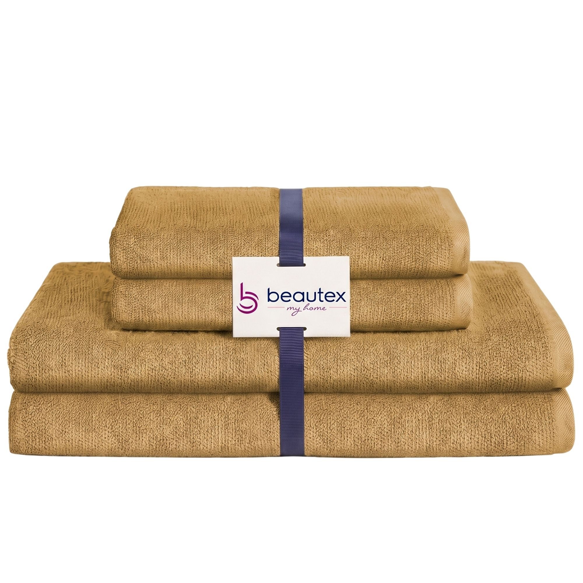 Beautex Handtuch Set, Premium Frottier Sets, 100% Baumwolle 550g/m², Multischlaufen-Optik, Frottier, saugstark, weich, flusenfrei, schnelltrocknend, schadstoffgeprüft