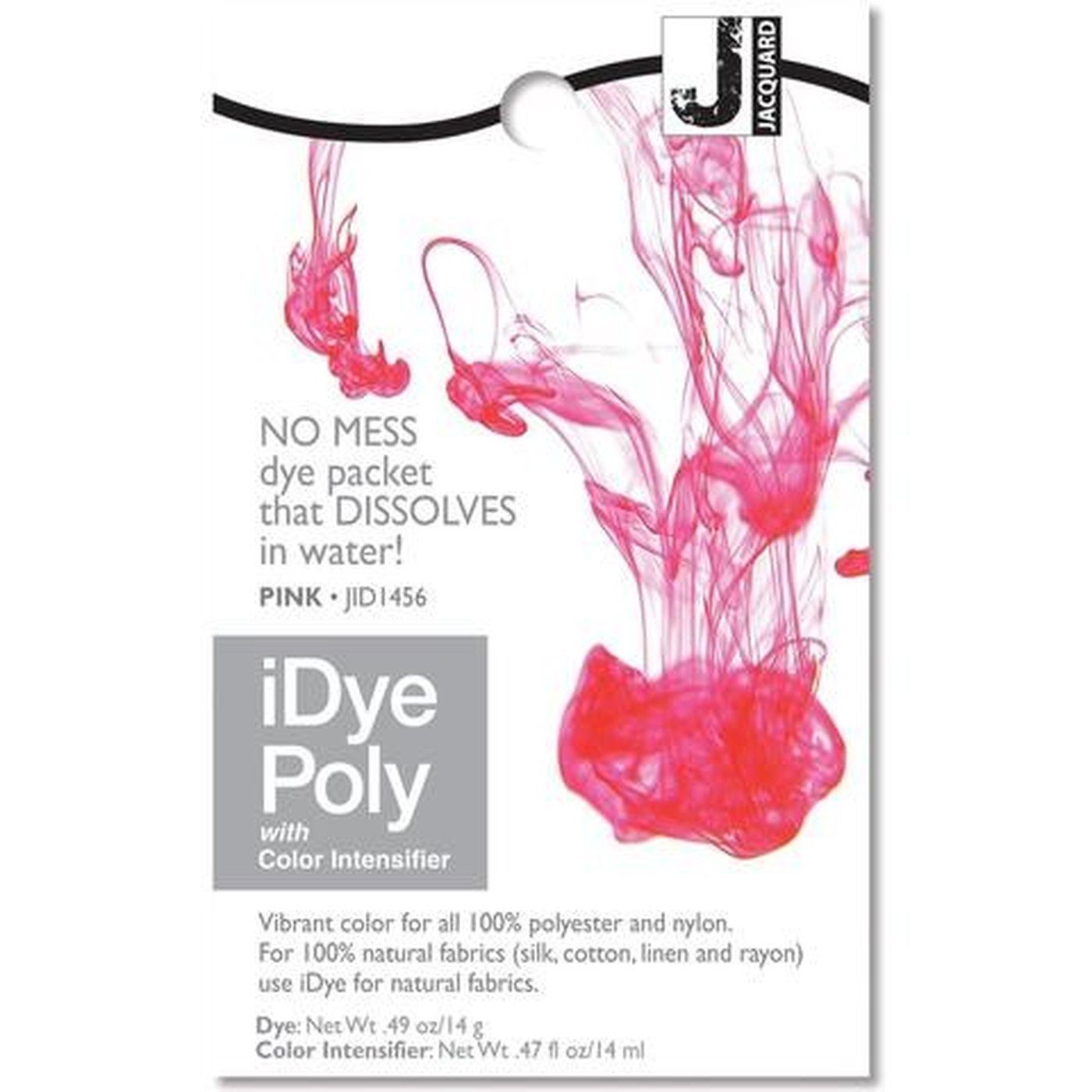 Jacquard Textilfarbe iDye Poly, Färbemittel für synthetische Gewebe, 14g Päckchen inkl. Farbverstärker