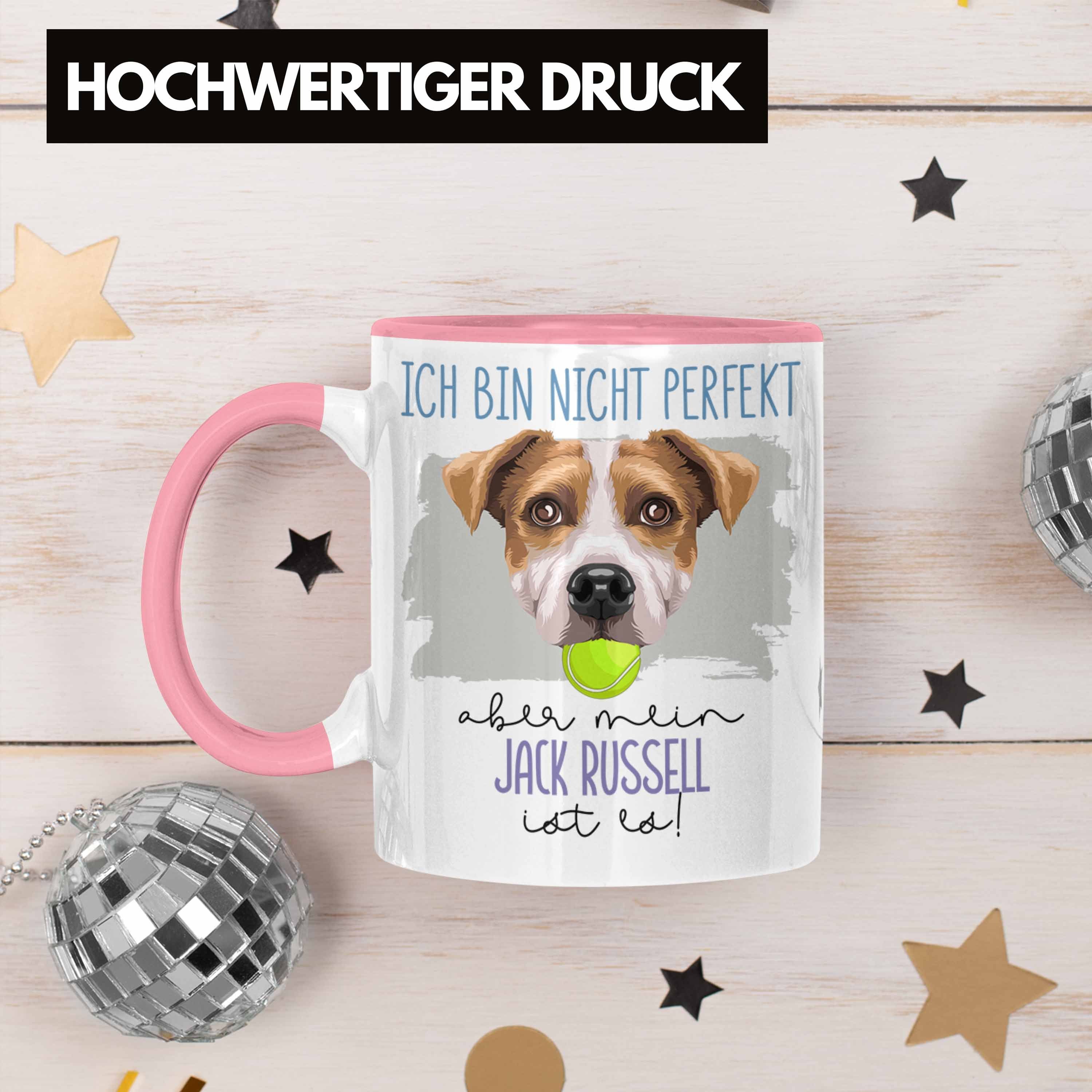 Besitzer Trendation Geschenk Lustiger Geschenkidee Spruch Russell Tasse Besi Jack Rosa Tasse