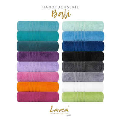 Lavea Handtuch Serie Bali, 50 x 100cm, aus 100% Bio-Baumwolle