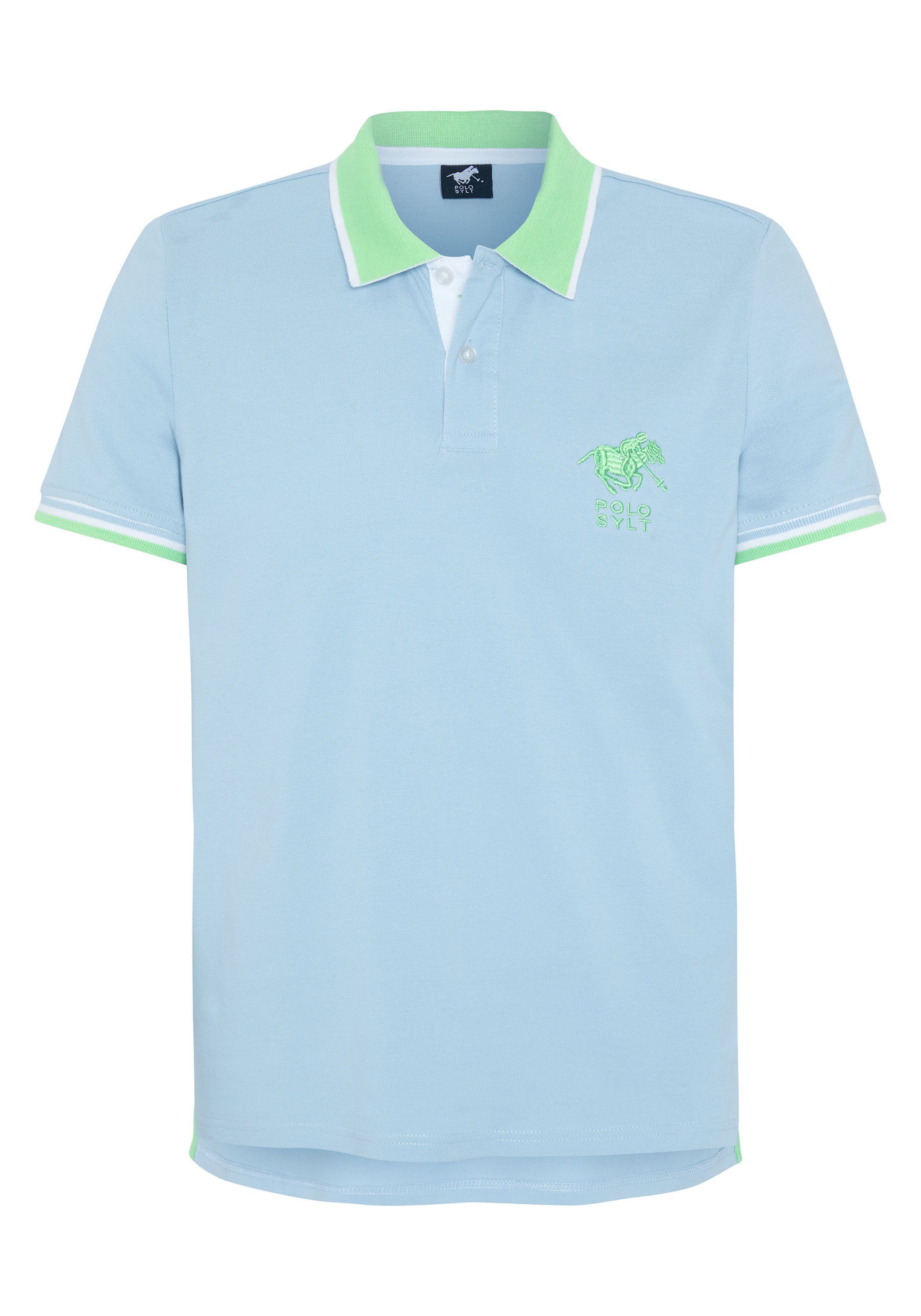 Polo Sylt Poloshirt mit Kontrast-Akzenten günstig online kaufen